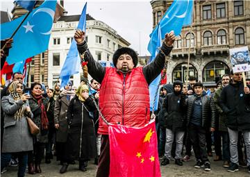 NETHERLANDS UIGHURS PROTEST