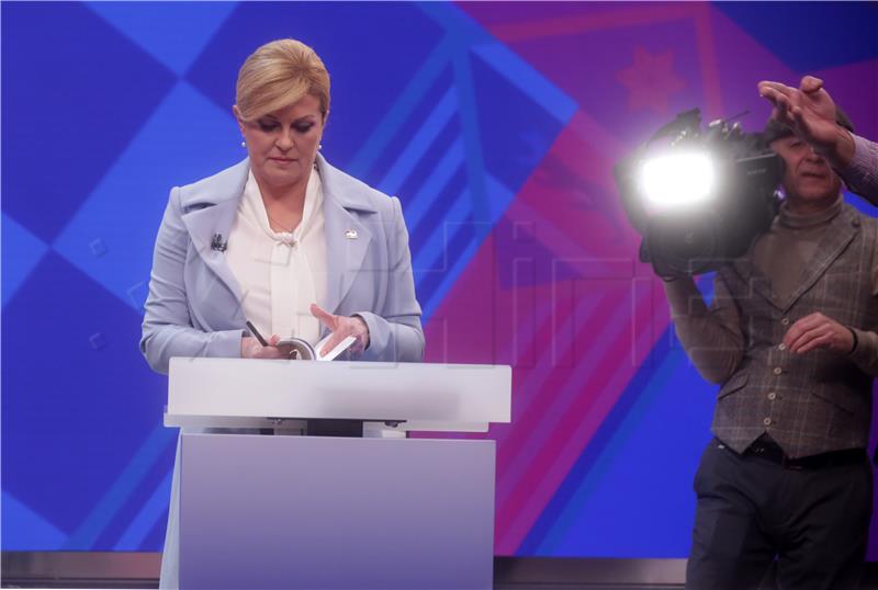  Sučeljvanje predsjedničkih kandidata Zorana Milanovića i Kolinde Grabar-Kitarović na RTL-u