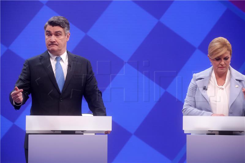 Milanovic: Grabar-Kitarovic spreads intolerance; Grabar-Kitarovic: I'm not speaking about hate or dividing voters