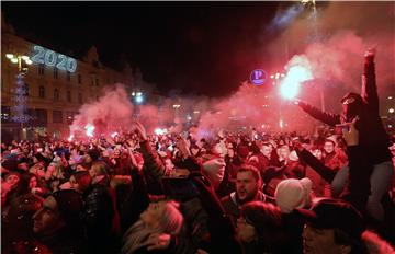 Doček Nove godine na Trgu bana Jelačića