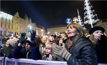 Doček Nove godine na Trgu bana Jelačića