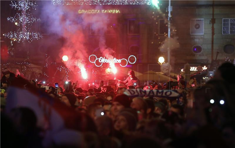 Doček Nove godine na Trgu bana Jelačića