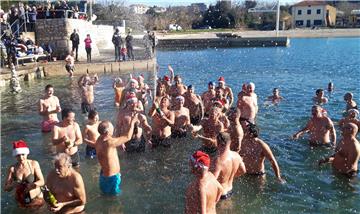 New Year's Day Swim events held along Croatian coast and rivers  