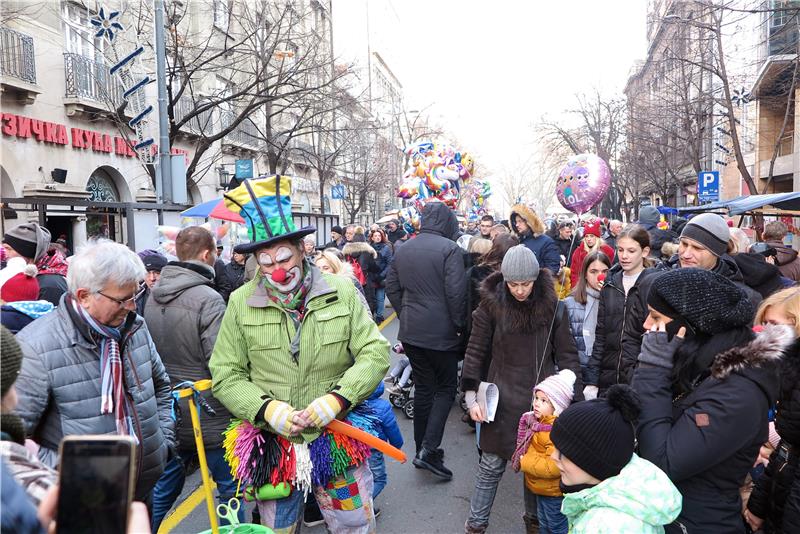 Novogodišnja manifestacija „Ulica otvorenog srca“ u Beogradu