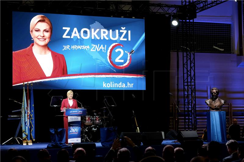 Predizborni skup Kolinde Grabar Kitarović