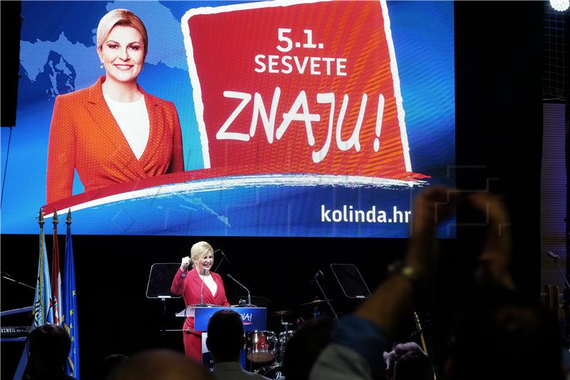 Predizborni skup Kolinde Grabar Kitarović