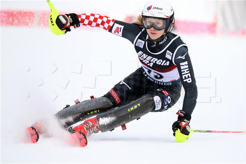 Ženski slalom Snow Queen Trophy 2020, prva utrka