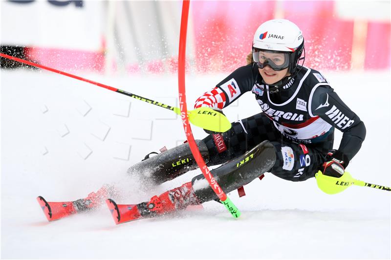 Ženski slalom Snow Queen Trophy 2020, prva utrka