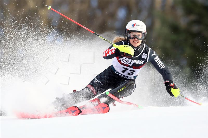 Ženski slalom Snow Queen Trophy 2020, prva utrka