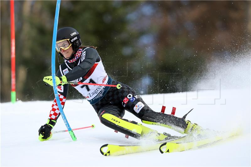 Ženski slalom Snow Queen Trophy 2020, prva utrka