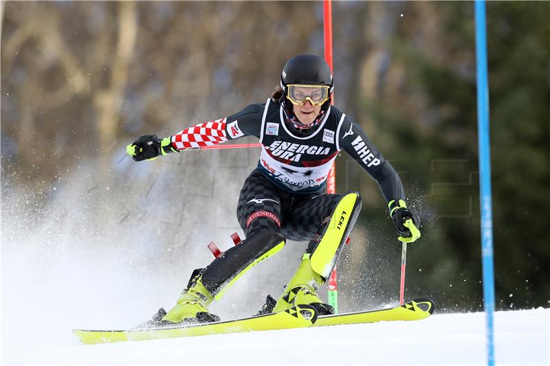 Ženski slalom Snow Queen Trophy 2020, prva utrka