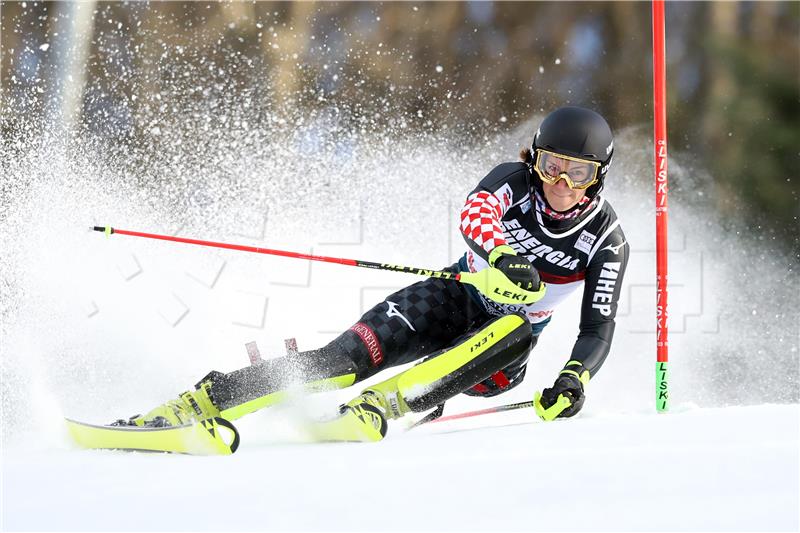 Ženski slalom Snow Queen Trophy 2020, prva utrka