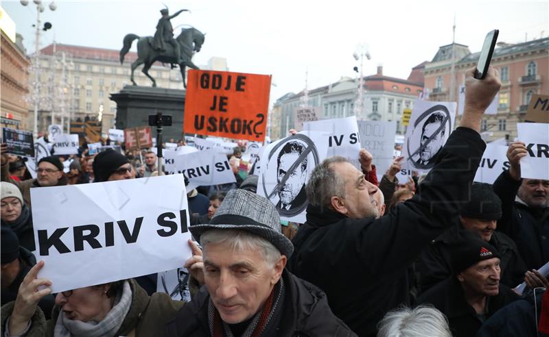 Prosvjed protiv gradonačelnika Bandića