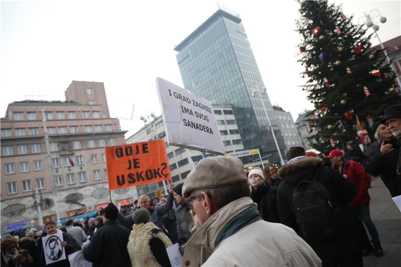 Prosvjed protiv gradonačelnika Bandića