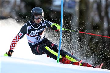 Muški slalom Snow Queen Trophy 2020, prva utrka