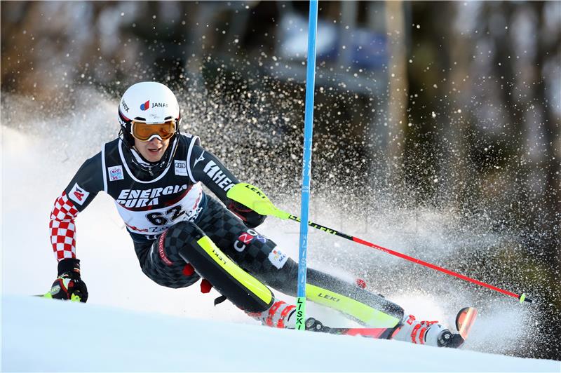 Muški slalom Snow Queen Trophy 2020, prva utrka