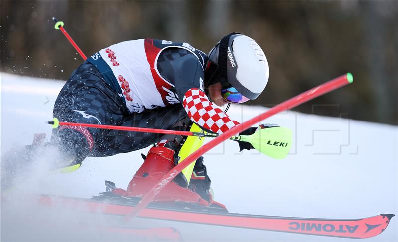 Muški slalom Snow Queen Trophy 2020, prva utrka