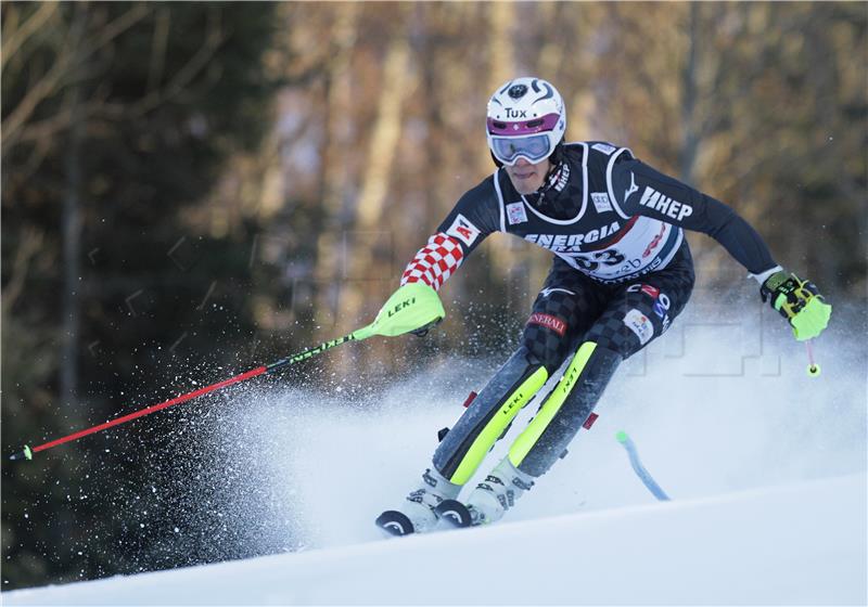 Muški slalom Snow Queen Trophy 2020, prva utrka