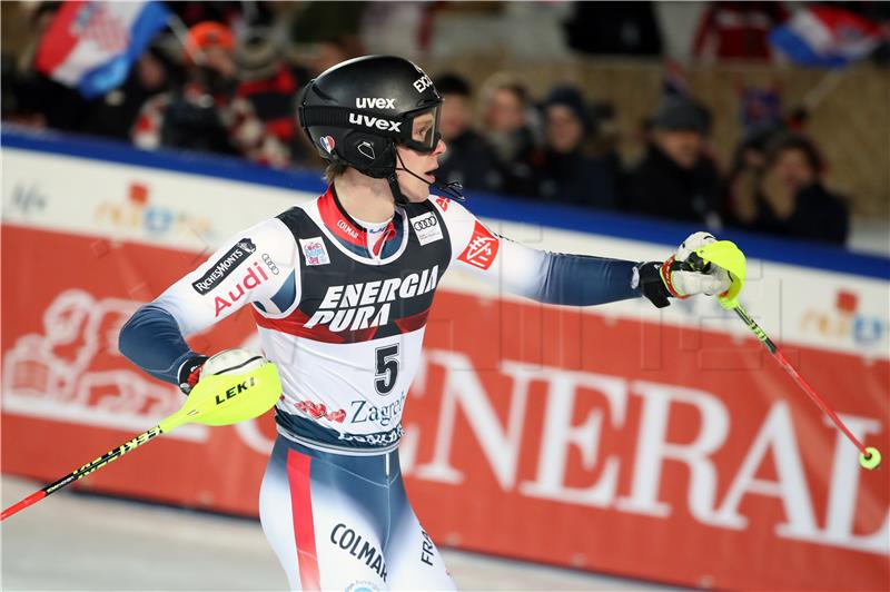 France's Clement Noel wins World Cup men's slalom at Sljeme