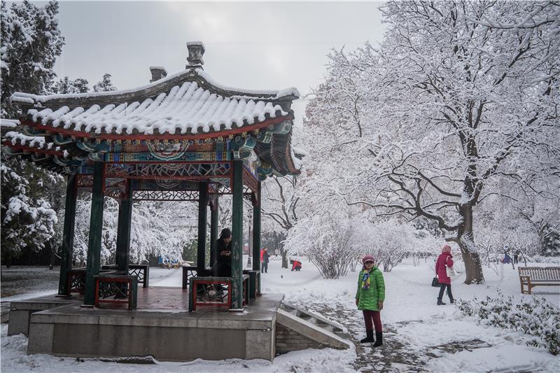 Snowfall in Beijing