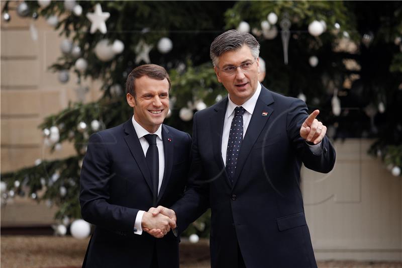 Plenkovic says talks with Macron extremely useful