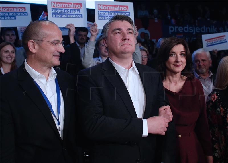 Milanovic's campaign staff to continue as president-elect's office