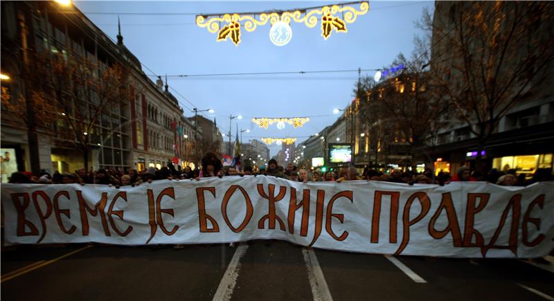 SERBIA MONTENEGRO ORTHODOX CHURCH RALLY