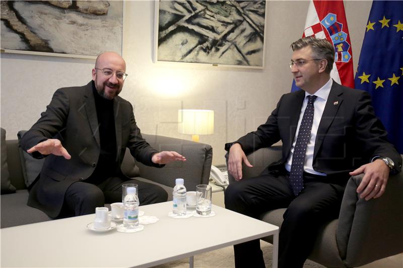 Plenković sa Charlesom Michelom