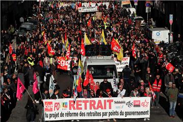 FRANCE PENSION REFORM GENERAL STRIKE