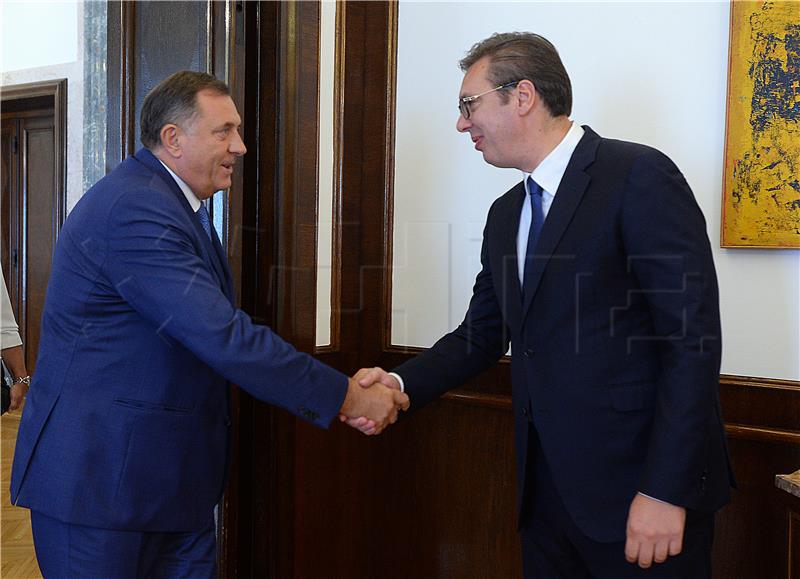 Dodik announces RS-Serbia integration, Brnabic pledges continued support