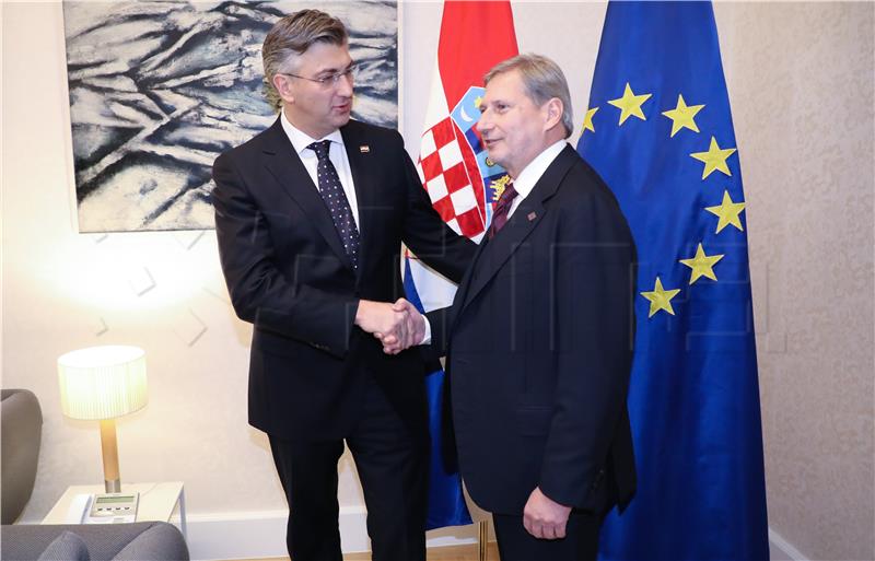 Plenković razgovarao s Hahnom o proračunu EU-a