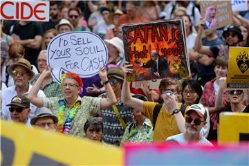 Climate change rally in Sydney