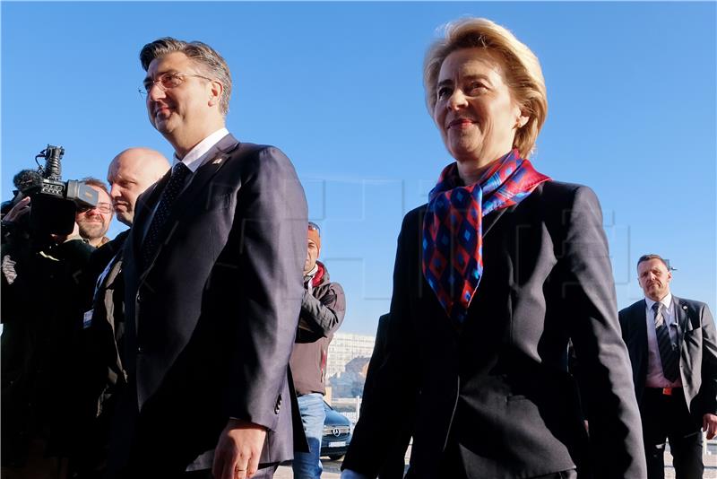 Plenković i von der Leyen pred NSK