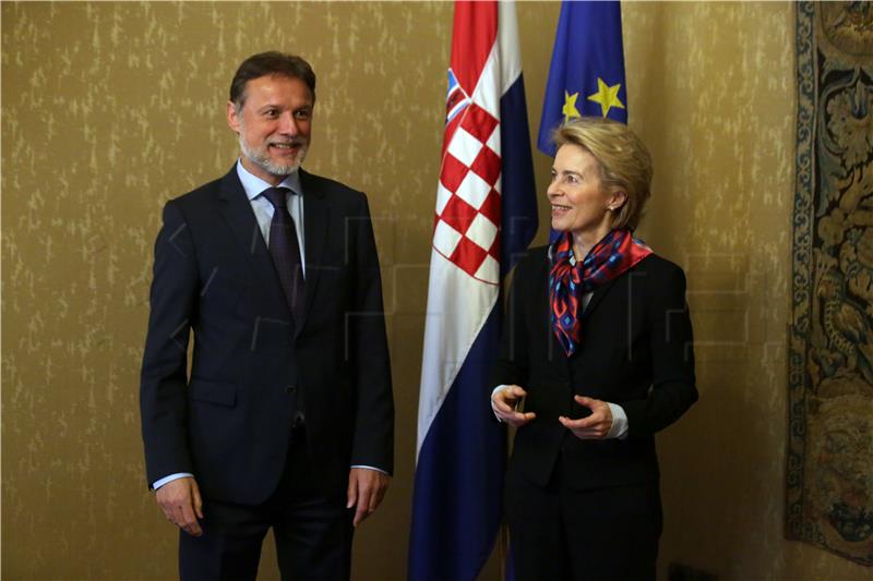 Predsjednik Sabora Gordan Jandroković sastao se s Ursulom von der Leyen