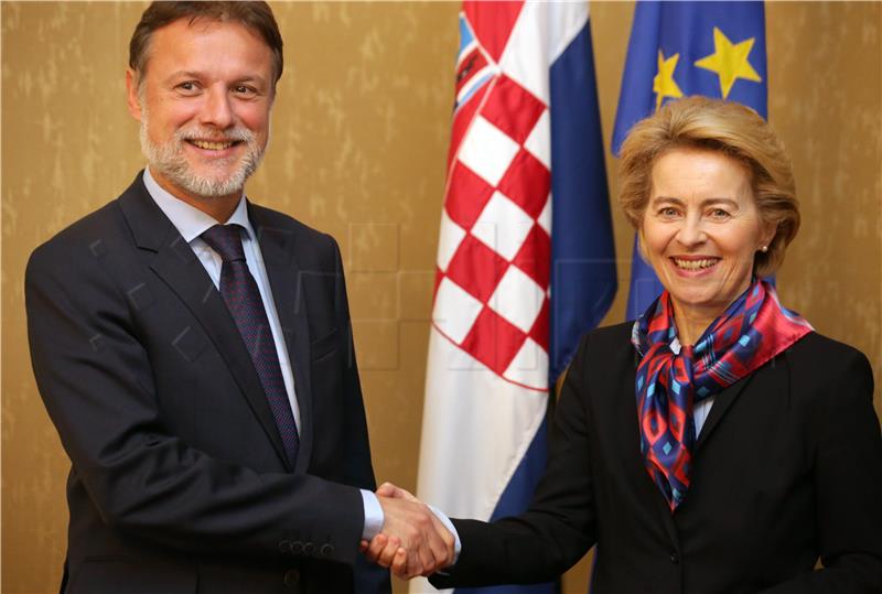 Jandroković se sastao s predsjednicom Europske komisije Ursulom von der Leyen 