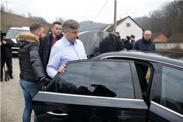 Premijer Plenković na požarištu: 'Najdublja sućut obiteljima stradalih u ovoj strašnoj tragediji'