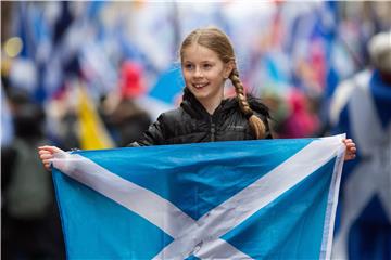 The All Under One Banner (AUOB) march through Glasgow