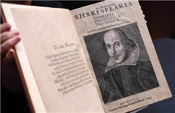 BRITAIN SHAKESPEARE FIRST FOLIO