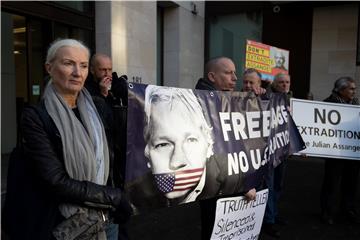 BRITAIN JUSTICE ASSANGE EXTRADITION HEARING