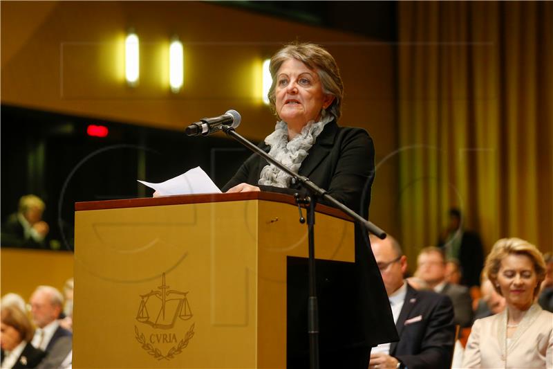 European Commissioners at the Court of Justice in Luxembourg 