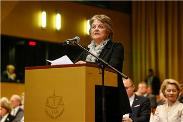 European Commissioners at the Court of Justice in Luxembourg 