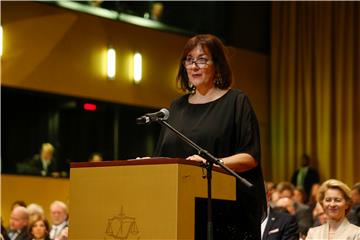 European Commissioners at the Court of Justice in Luxembourg 