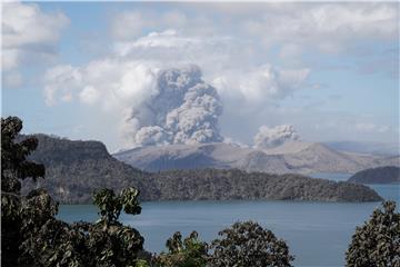 Taal Volcano eruption in Philippines