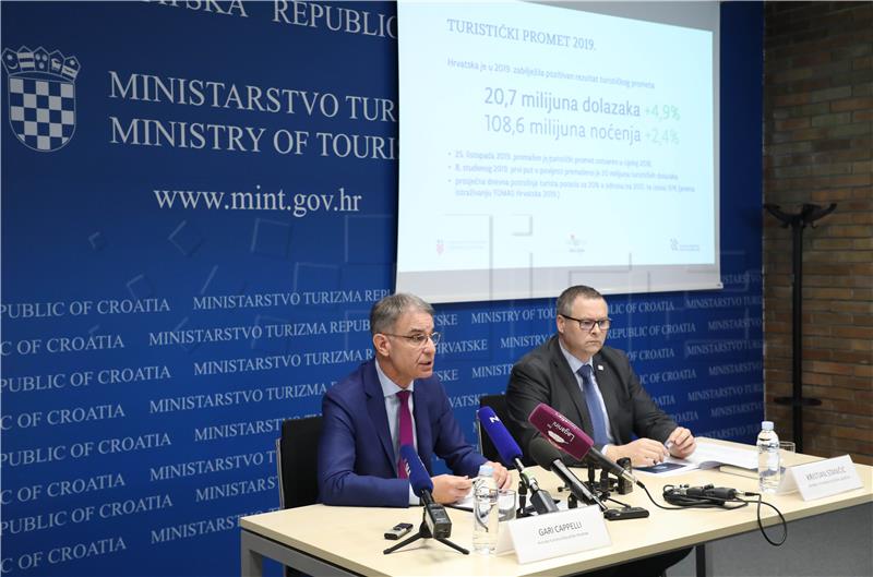 Ministar Cappelli predstavio rezultate turističkog prometa za 2019