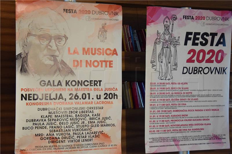 Festa 2020. Dubrovnik u znaku Đele Jusića