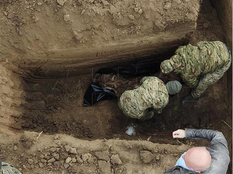 Remains of presumably four war victims exhumed near Vukovar