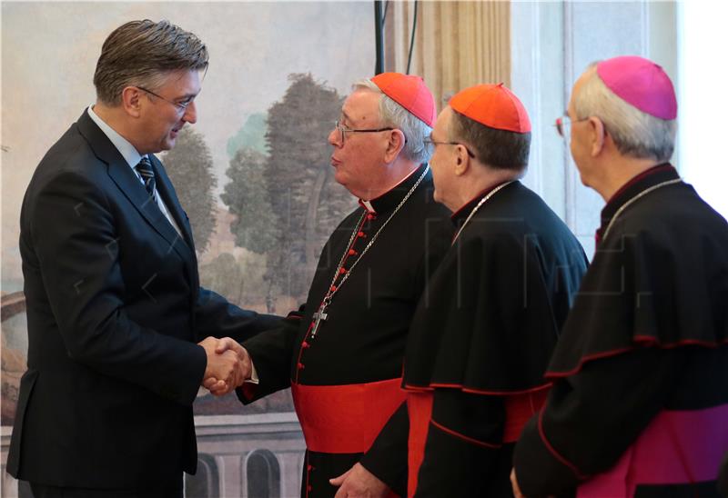 Premijer Plenković s predstavnicima Vijeća biskupskih konferencija EU-a i Konferencije europskih crkava