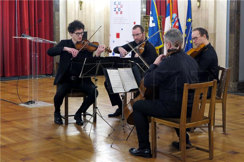 Koncert Zagrebačkog kvarteta u Beogradu povodom obilježavanja početka hrvatskog predsjedanja Vijećem EU