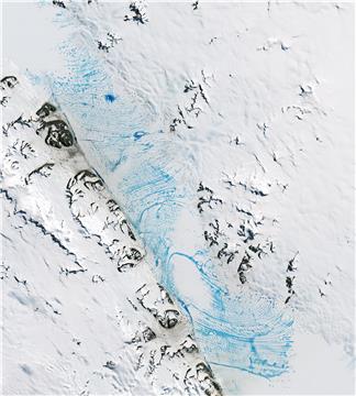 SPACE ANTARCTICA ICE SHELF