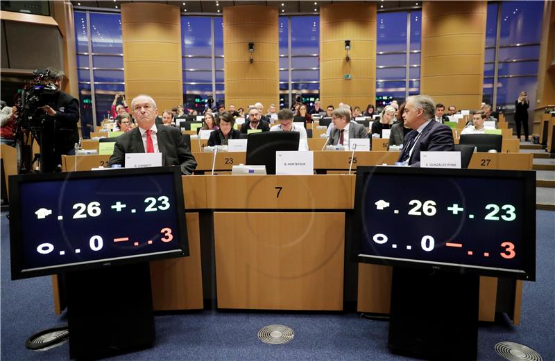 BELGIUM EU PARLIAMENT VOTE ON BREXIT AGREEMENT